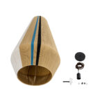 GloboStar® SALERNO 02079 Boho Κρεμαστό Φωτιστικό Πλέγμα Μονόφωτο 1 x E27 IP20 Πολύχρωμο Σχοινί - Μ50 x Π50 x Υ90cm - Image 9