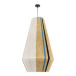 GloboStar® SALERNO 02079 Boho Κρεμαστό Φωτιστικό Πλέγμα Μονόφωτο 1 x E27 IP20 Πολύχρωμο Σχοινί - Μ50 x Π50 x Υ90cm - Image 3