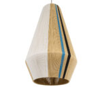 GloboStar® SALERNO 02079 Boho Κρεμαστό Φωτιστικό Πλέγμα Μονόφωτο 1 x E27 IP20 Πολύχρωμο Σχοινί - Μ50 x Π50 x Υ90cm - Image 5