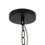 GloboStar® PUERTORICO 02093 Boho Κρεμαστό Φωτιστικό Καμπάνα Τρίφωτο 3 x E27 IP20 Μπεζ & Λευκό Σχοινί - Μ80 x Π80 x Υ80cm - Image 10