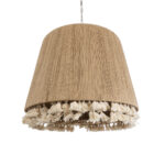 GloboStar® PUERTORICO 02093 Boho Κρεμαστό Φωτιστικό Καμπάνα Τρίφωτο 3 x E27 IP20 Μπεζ & Λευκό Σχοινί - Μ80 x Π80 x Υ80cm - Image 6