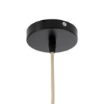 GloboStar® PORTOFERRAIO 02185 Boho Κρεμαστό Φωτιστικό Πλέγμα Μονόφωτο 1 x E27 IP20 Μπεζ Ράφια - Μ50 x Π50 x Υ80cm - Image 9