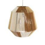 GloboStar® SALERNO 02187 Boho Κρεμαστό Φωτιστικό Πλέγμα Μονόφωτο 1 x E27 IP20 Πολύχρωμο Σχοινί - Μ50 x Π50 x Υ50cm - Image 7