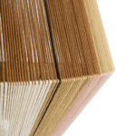 GloboStar® SALERNO 02187 Boho Κρεμαστό Φωτιστικό Πλέγμα Μονόφωτο 1 x E27 IP20 Πολύχρωμο Σχοινί - Μ50 x Π50 x Υ50cm - Image 8