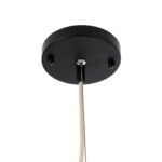 GloboStar® PALERMO 02311 Boho Κρεμαστό Φωτιστικό Πλέγμα Μονόφωτο 1 x E27 IP20 Μπεζ Ξύλο - Μ160 x Π160 x Υ45cm - Image 9