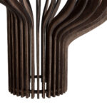GloboStar® MIHIRO 02173 Boho Κρεμαστό Φωτιστικό Πλέγμα Μονόφωτο 1 x E27 IP20 Καφέ Ξύλο - Μ32 x Π32 x Υ56cm - Image 9