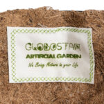 GloboStar® Artificial Garden KARYSTOS 20563 Κρεμαστό Διακοσμητικό Κασπώ Γλάστρα - Flower Pot από Φλοιό Καρύδας Καφέ με Μαύρη Μεταλλική Βάση Φ30 x Υ15cm - Image 8