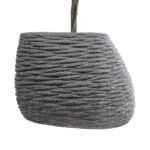 GloboStar® Artificial Garden RONDA 20759 Επιδαπέδιο Πολυεστερικό Τσιμεντένιο Κασπώ Γλάστρα - Flower Pot Γκρι Μ63 x Π41 x Υ47cm - Image 5