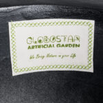 GloboStar® Artificial Garden CASTLE 20792 Επιδαπέδιο Πολυεστερικό Τσιμεντένιο Κασπώ Γλάστρα - Flower Pot Μαύρο Φ43 x Υ112cm - Image 9