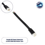 GloboStar® 90816 Ταχυσύνδεσμος Τροφοδοσίας για Wall Washer Tube IP65 - 5 Καλώδια +/- σε Power Connector 5 PIN Male για Πολύχρωμα RGB+RGBW