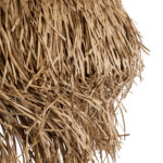 GloboStar® GUADELOUPE 02158 Boho Κρεμαστό Φωτιστικό Πλέγμα Μονόφωτο 1 x E27 IP20 Μπεζ Ράφια - Μ80 x Π80 x Υ60cm - Image 8