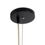 GloboStar® GUADELOUPE 02158 Boho Κρεμαστό Φωτιστικό Πλέγμα Μονόφωτο 1 x E27 IP20 Μπεζ Ράφια - Μ80 x Π80 x Υ60cm - Image 9