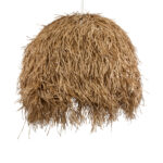 GloboStar® GUADELOUPE 02159 Boho Κρεμαστό Φωτιστικό Πλέγμα Μονόφωτο 1 x E27 IP20 Μπεζ Ράφια - Μ120 x Π120 x Υ100cm - Image 2