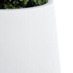 GloboStar® Artificial Garden MISSOURI 20692 Διακοσμητικό Πολυεστερικό Τσιμεντένιο Κασπώ Γλάστρα - Flower Pot Λευκό Φ45 x Υ45cm - Image 8