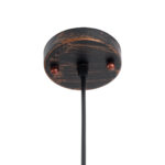 GloboStar® EARTH 01662 Vintage Κρεμαστό Φωτιστικό Φιγούρα Μονόφωτο 1 x E27 IP20 Χάλκινο Μέταλλο - Μ30 x Π30 x Y30cm - Image 10