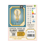 GloboStar® 99164 Λάμπα LED Soft S Spiral Filament E27 PS30 CHERRY Γλόμπος 4W 280lm 360° AC 220-240V IP20 Φ9.5 x Υ13.4cm Ultra Θερμό Λευκό 2200K με Μελί Γυαλί Dimmable - 3 Χρόνια Εγγύηση - Image 6