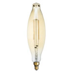 GloboStar® 99167 Λάμπα LED Long Filament E27 3.5K AVOCADOS Γλόμπος 8W 650lm 360° AC 220-240V IP20 Φ12 x Υ44cm Ultra Θερμό Λευκό 2200K με Μελί Γυαλί Dimmable - 3 Χρόνια Εγγύηση - Image 2