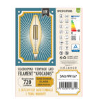 GloboStar® 99167 Λάμπα LED Long Filament E27 3.5K AVOCADOS Γλόμπος 8W 650lm 360° AC 220-240V IP20 Φ12 x Υ44cm Ultra Θερμό Λευκό 2200K με Μελί Γυαλί Dimmable - 3 Χρόνια Εγγύηση - Image 6
