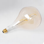 GloboStar® 99175 Λάμπα LED Soft S Spiral Filament E27 R170 ROCK Γλόμπος 4W 280lm 360° AC 220-240V IP20 Φ16.5 x Υ28cm Ultra Θερμό Λευκό 2200K με Μελί Γυαλί Dimmable - 3 Χρόνια Εγγύηση - Image 4