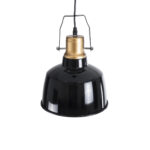 GloboStar® DEVOTA 01235 Vintage Κρεμαστό Φωτιστικό Καμπάνα Μονόφωτο 1 x E27 IP20 Μαύρο & Χρυσό Μέταλλο - Μ22 x Π22 x Υ30cm - Image 7