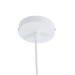 GloboStar® SEVILLE 01268 Μοντέρνο Κρεμαστό Φωτιστικό Ανάρτηση Μονόφωτο 1 x E27 IP20 Λευκό & Χρυσό Μέταλλο - Μ35 x Π35 x Υ35cm - Image 10