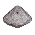 GloboStar® KENTUCKY 01869 Vintage Κρεμαστό Φωτιστικό Πλέγμα Μονόφωτο 1 x E27 IP20 Καφέ Μέταλλο - Μ90 x Π90 x Υ70cm - Image 7