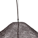 GloboStar® KENTUCKY 01869 Vintage Κρεμαστό Φωτιστικό Πλέγμα Μονόφωτο 1 x E27 IP20 Καφέ Μέταλλο - Μ90 x Π90 x Υ70cm - Image 8