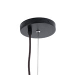 GloboStar® KENTUCKY 01869 Vintage Κρεμαστό Φωτιστικό Πλέγμα Μονόφωτο 1 x E27 IP20 Καφέ Μέταλλο - Μ90 x Π90 x Υ70cm - Image 10