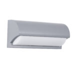 GLOBOSTAR® HORIZON 60692 Φωτιστικό Τοίχου - Απλίκα Εσωτερικού/Εξωτερικού Χώρου LED 15W 1575lm 120° AC175-265V Αδιάβροχο IP65 - Πλαστικό Σώμα - Φυσικό λευκό 4500K - Μ23.5 x Π11 x Υ10cm - Γκρι - Bridgelux Chip - 3 Χρόνια Εγγύηση - Image 2