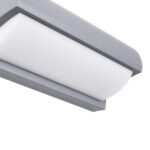 GLOBOSTAR® HORIZON 60692 Φωτιστικό Τοίχου - Απλίκα Εσωτερικού/Εξωτερικού Χώρου LED 15W 1575lm 120° AC175-265V Αδιάβροχο IP65 - Πλαστικό Σώμα - Φυσικό λευκό 4500K - Μ23.5 x Π11 x Υ10cm - Γκρι - Bridgelux Chip - 3 Χρόνια Εγγύηση - Image 5
