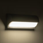 GLOBOSTAR® HORIZON 60692 Φωτιστικό Τοίχου - Απλίκα Εσωτερικού/Εξωτερικού Χώρου LED 15W 1575lm 120° AC175-265V Αδιάβροχο IP65 - Πλαστικό Σώμα - Φυσικό λευκό 4500K - Μ23.5 x Π11 x Υ10cm - Γκρι - Bridgelux Chip - 3 Χρόνια Εγγύηση - Image 7