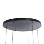 GLOBOSTAR® ZANE 60935 Κρεμαστό Φωτιστικό Design LED CCT 100W 11200lm 120° AC 220-240V IP20 - Εναλλαγή Φωτισμού μέσω Τηλεχειριστηρίου All In One Ψυχρό 6000k+Φυσικό 4500k+Θερμό 2700k Dimmable - Φ80 x Υ20cm - Μαύρο & Χρυσό - 3 Χρόνια Εγγύηση - Image 9
