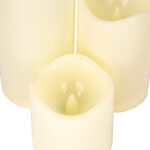 GloboStar® S-79552 ΣΕΤ 3 Διακοσμητικών Realistic Κεριών με LED - Μπαταρίας Θερμό Λευκό 3000K - Image 3