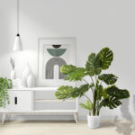 GloboStar® Artificial Garden MONSTERA 20973 - Τεχνητό Διακοσμητικό Φυτό Μονστέρα Φ120 x Υ140cm - Image 8