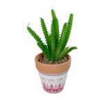 GloboStar® Artificial Garden SUCCULENT EUPHORBIA POTTED PLANT 21052 Διακοσμητικό Φυτό Ευφορβία Φ18 x Υ23cm - Image 2