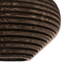 GloboStar® SANTORINI 01293 Boho Κρεμαστό Φωτιστικό Ανάρτηση Μονόφωτο 1 x E27 IP20 3D Καφέ Χαρτί - Μ30 x Π30 x Y20cm - Image 10