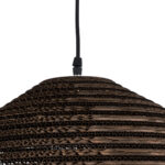 GloboStar® SANTORINI 01293 Boho Κρεμαστό Φωτιστικό Ανάρτηση Μονόφωτο 1 x E27 IP20 3D Καφέ Χαρτί - Μ30 x Π30 x Y20cm - Image 8