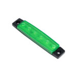 GloboStar® 79902 Πλευρικά Φώτα Όγκου Φορτηγών LED 6xSMD2835 DC 10-30V 1.5W 100lm IP66 Πράσινο - Μ9.5 x W2 x H1.1cm - Image 2