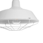 GloboStar® PUPPET 01412 Vintage Κρεμαστό Φωτιστικό Μονόφωτο Καμπάνα 1 x E27 IP20 Λευκό Μεταλλο με Μπεζ Σχοινί - Μ36 x Π36 x Y31cm - Image 9