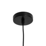GloboStar® COOLIE 01482 Μοντέρνο Κρεμαστό Φωτιστικό Μονόφωτο Καμπάνα 1 x E27 IP20 Μαύρο & Ασημί Μέταλλο - Μ12.5 x Π12.5 x Υ11.5cm - Image 9