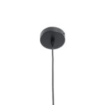 GloboStar® LILY 01558 Vintage Κρεμαστό Φωτιστικό Πλέγμα Μονόφωτο 1 x E27 IP20 Μαύρο Μέταλλο με Λευκό Ύφασμα - Μ43 x Π43 x Υ55cm - Image 10