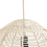 GloboStar® ALOHA 01751 Boho Κρεμαστό Φωτιστικό Καμπάνα Μονόφωτο 1 x E27 IP20 Μπεζ Σχοινί - Μ45 x Π45 x Y48cm - Image 9