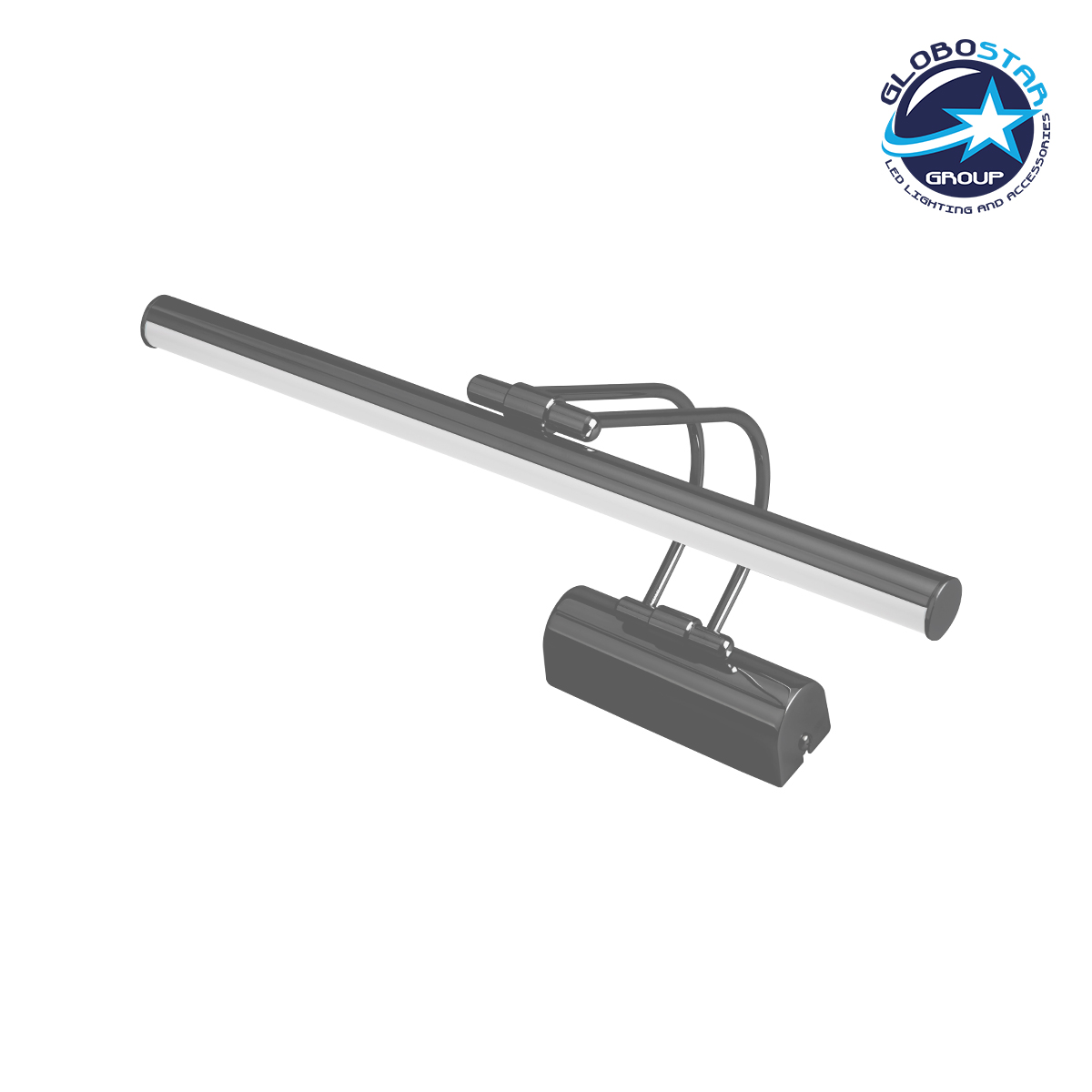 203_0188_1 GloboStar® REFINE 203-0188 Φωτιστικό Τοίχου - Απλίκα LED 7W 640lm 120° AC 220-240V IP44 Θερμό Λευκό Μαύρο - Μ35 x Π25 x Υ9cm - 2 Xρόνια Εγγύηση - Image 1