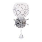 GloboStar® CANTER 00634 Μοντέρνο Επιτοίχιο Φωτιστικό Απλίκα Μονόφωτο 1 x E27 IP20 Ασημί Μέταλλο με Λευκό Γυαλί - Μ14 x Π15 x Υ30cm - Image 7