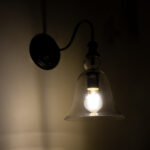 GloboStar® LILLY 01064 Vintage Επιτοίχιο Φωτιστικό Απλίκα Μονόφωτο 1 x E27 IP20 Μαύρο Μέταλλο με Διάφανο Γυαλί - Μ38 x Π20 x Υ37cm - Image 3