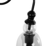 GloboStar® LILLY 01064 Vintage Επιτοίχιο Φωτιστικό Απλίκα Μονόφωτο 1 x E27 IP20 Μαύρο Μέταλλο με Διάφανο Γυαλί - Μ38 x Π20 x Υ37cm - Image 6