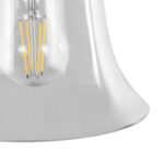 GloboStar® LILLY 01064 Vintage Επιτοίχιο Φωτιστικό Απλίκα Μονόφωτο 1 x E27 IP20 Μαύρο Μέταλλο με Διάφανο Γυαλί - Μ38 x Π20 x Υ37cm - Image 7