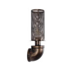 GloboStar® RAZA 01105 Vintage Επιτοίχιο Φωτιστικό Απλίκα Μονόφωτο 1 x E27 IP20 Χάλκινο Μέταλλο - Μ13 x Π12 x Υ38cm - Image 5