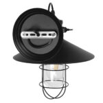 GloboStar® CELL 01118 Vintage Επιτοίχιο Φωτιστικό Απλίκα Μονόφωτο 1 x E27 IP20 Μαύρο Μέταλλο - Μ33 x Π27 x Υ33cm - Image 10