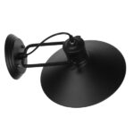 GloboStar® CELL 01118 Vintage Επιτοίχιο Φωτιστικό Απλίκα Μονόφωτο 1 x E27 IP20 Μαύρο Μέταλλο - Μ33 x Π27 x Υ33cm - Image 7